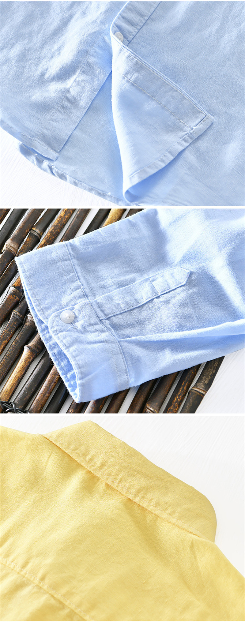 Japanese Inside And Outside All-match Shirt Men's Casual Long-sleeved Solid Color