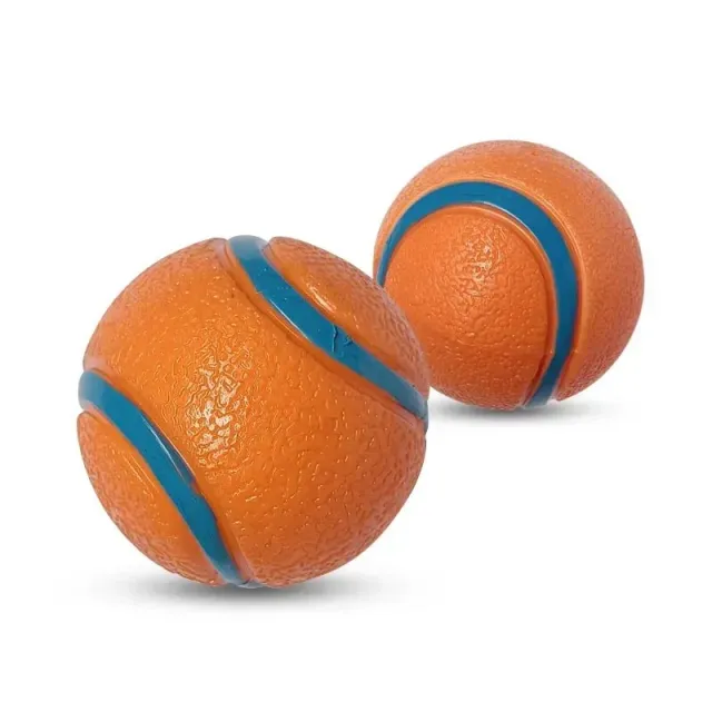 Dog Toy Ball Dog Fetch Ball Toy Tough Pet Ball Puppy Chew Toy Solid Elastic Jumping Ball Pet Accessories For Large Medium Small 2Pcs - Shop at LoveMi