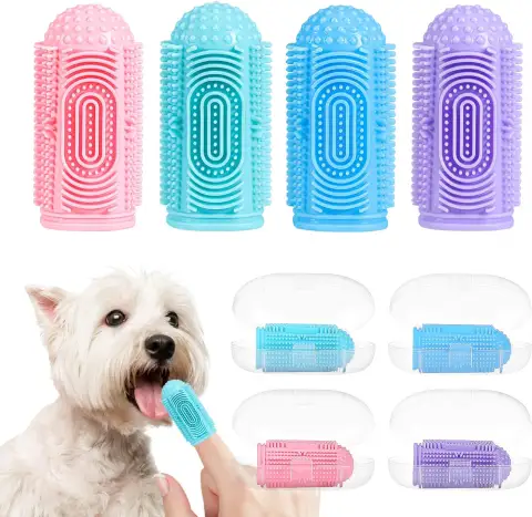 Dog Toothbrush Dog Tooth Brushing Kit Dog Finger