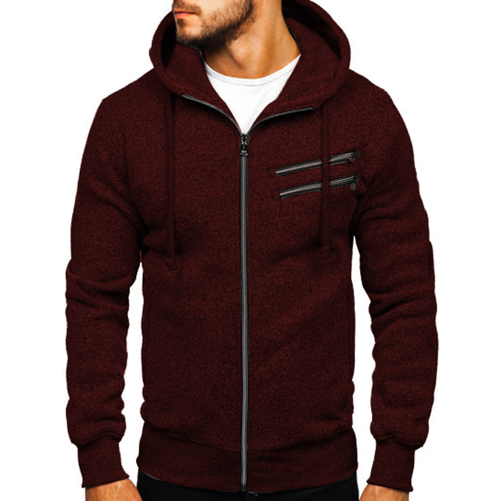 Title 4, Mens Fleece Cardigan Zippered Hoodie Jacket. P...