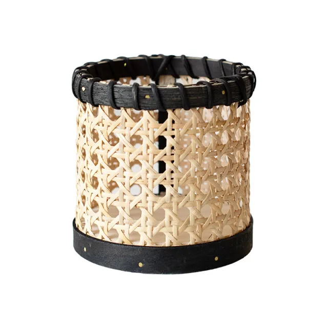 Rattan Chopsticks Storage Handmade Spoon Organizer Holder Black - Shop at LoveMi