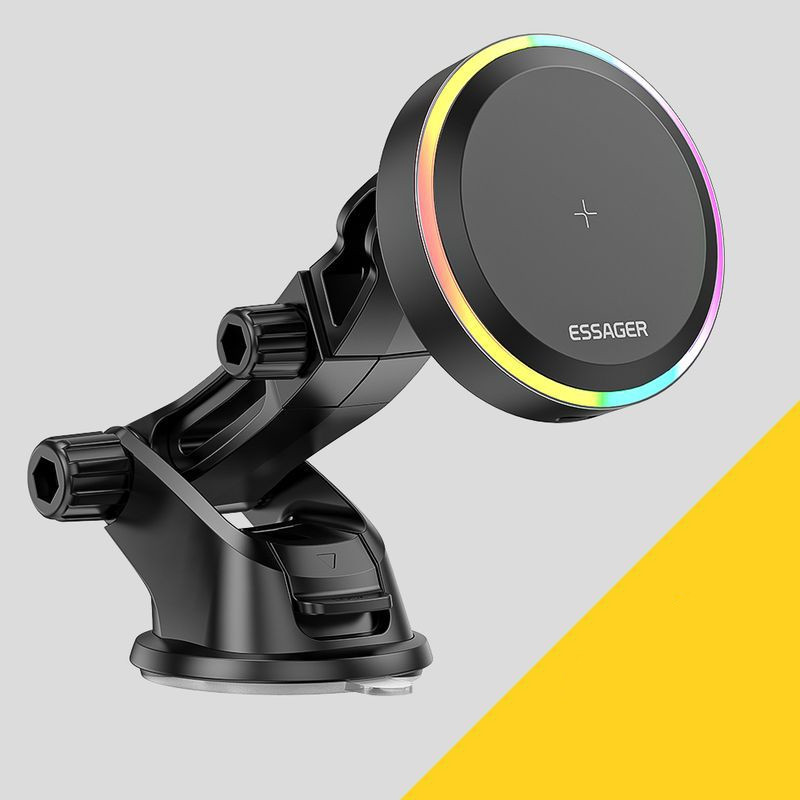 Mobile Phone Wireless Magnetization Car Mount 4