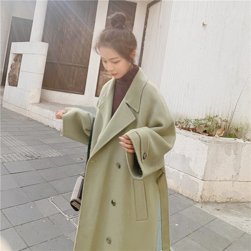 Temperament Is Popular Gentle Small Wild Coat Retro Thick Woolen Coat