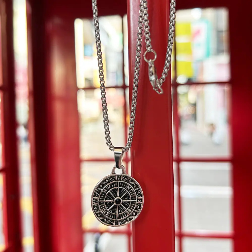 Eight Awn Star Compass Necklace