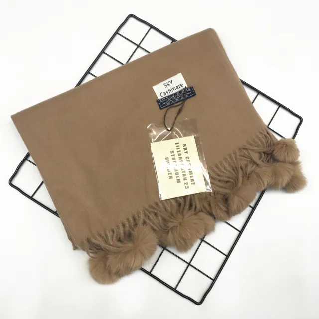 Women's Autumn And Winter Fashion Long Solid Color Scarf A Camel - Shop at LoveMi