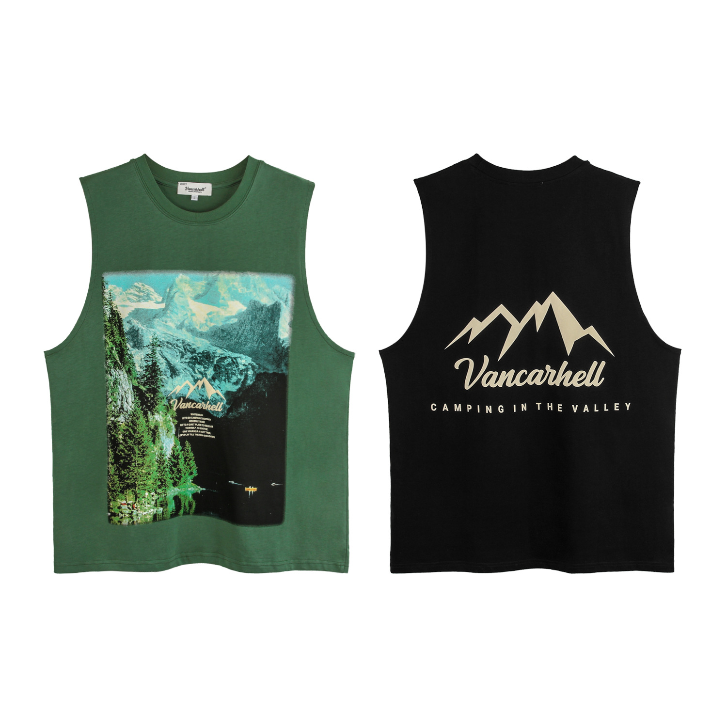 Title 1, Camiseta masculina com estampa de paisagem hip-...