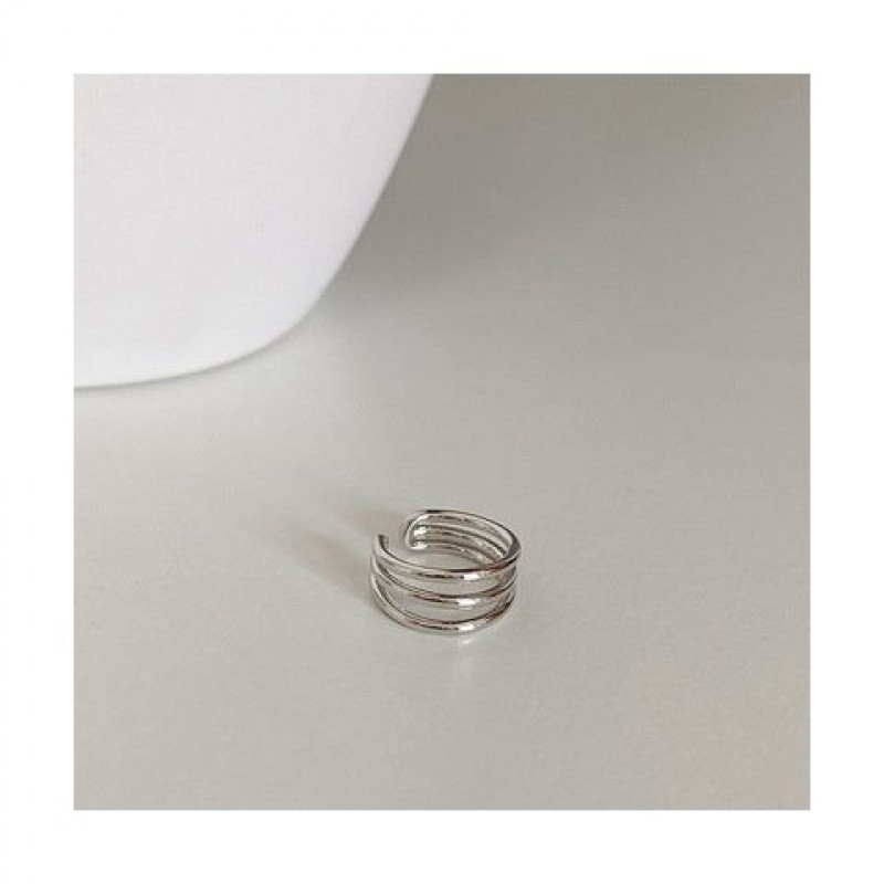 Boucles Doreilles A Clip Croise Simple Pour Femmes Silver A - Shop at LoveMi