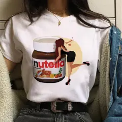 European And American Digital Printing Casual Round Neck Short Sleeves T-shirt - White - View 1