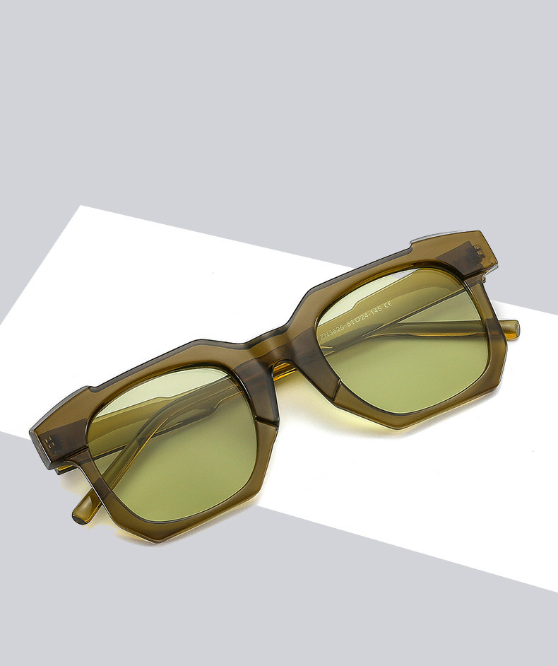 Men’s Multilateral Black Frame Plain Glasses