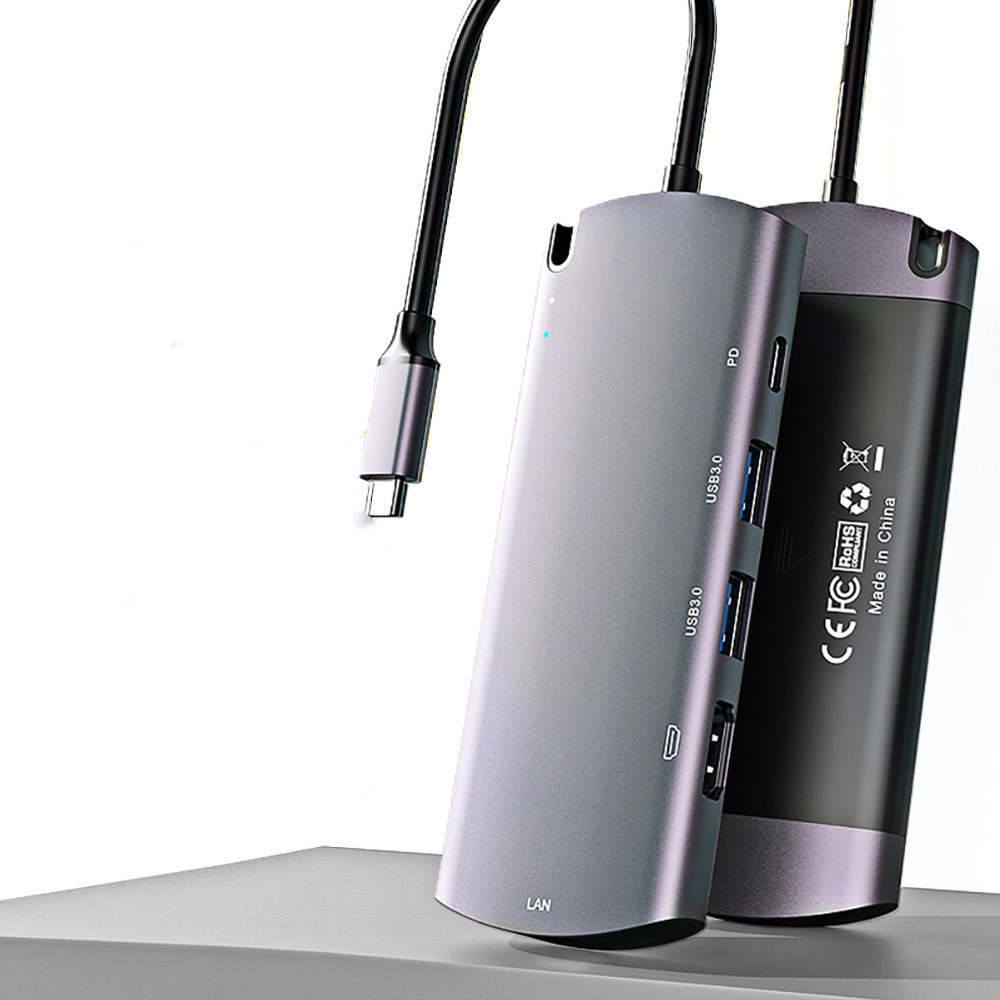 6 i 1 Type-C hub USB 3.0 M.2 Ngff HDD Enclosure bærbar - Miniatyr 5