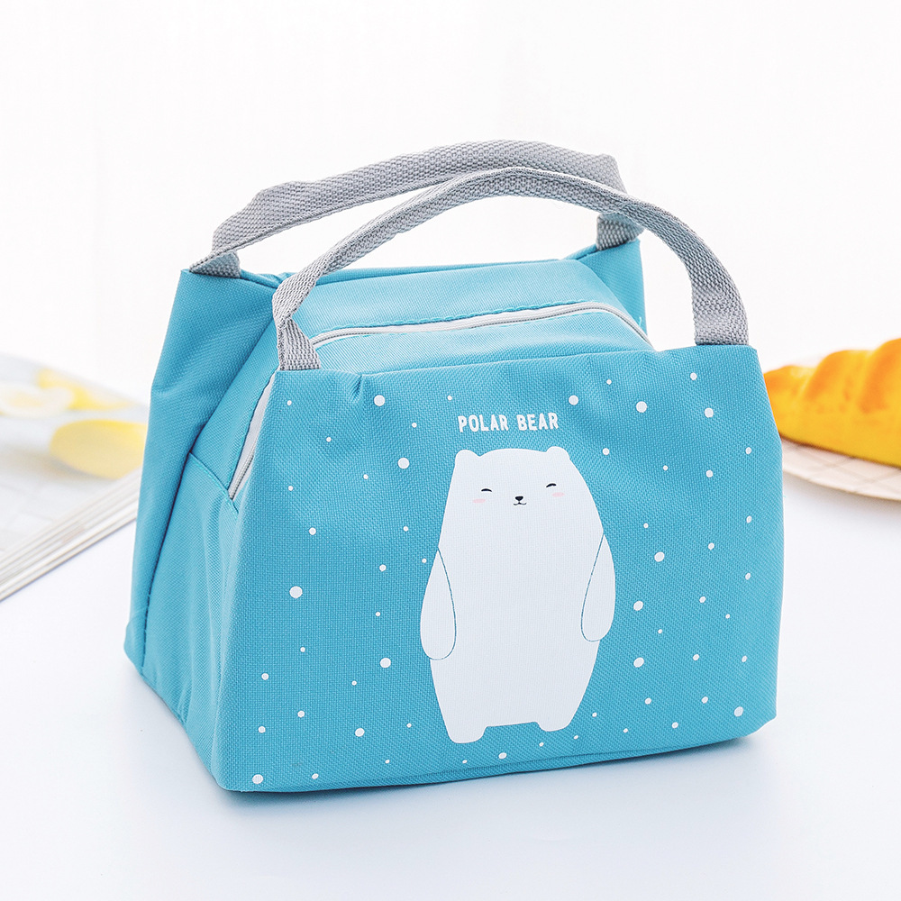 Title 4, Cartoon Cute Student Insulation Bag Lunch Bag S...