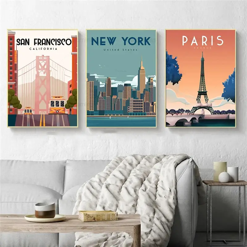 Travel Canvas Painting Art Poster Home
