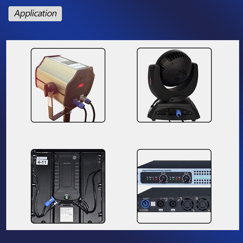 10pcs NAC3FCA Speakon Plug 3 PIN Male Powercon Connector 20A 250V AC Power Plug-