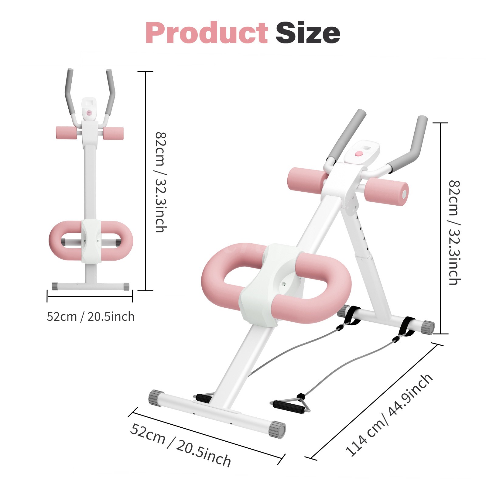 Ab Machine Abdominal Exercise Cruncher Trainer Body Shaper Gym Equipment Trainer