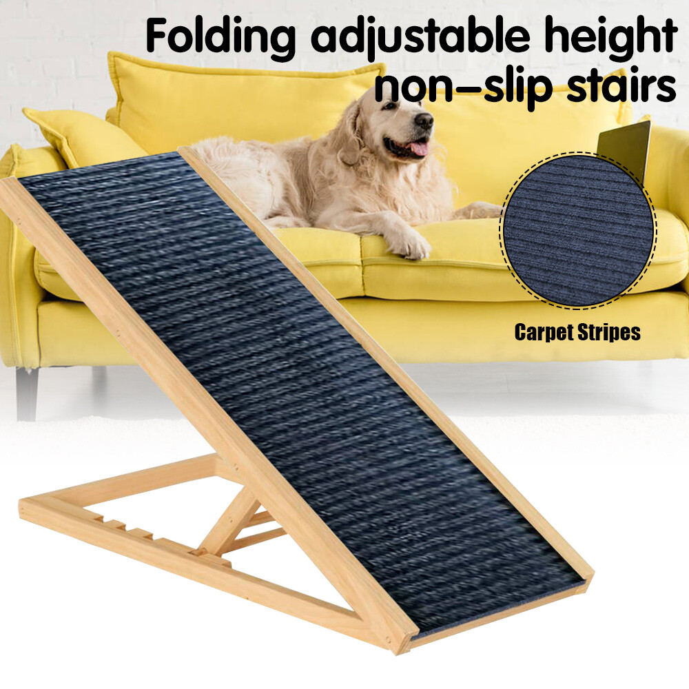 Adjustable-Height Folding Dog Ramp
