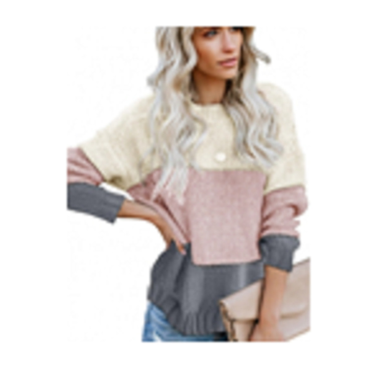 Title 5, Maglione pullover a blocchi di colore a righe d...