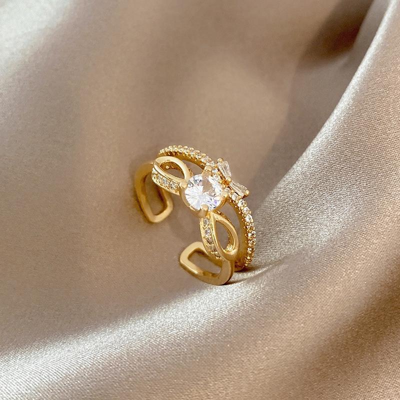Bow Ring Female Exaggerated Cold Wind