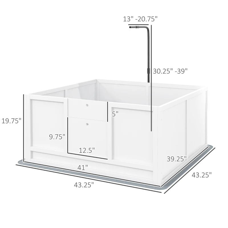 Whelping Box For Puppies With Pee Pad, Pig Rail, Adjustable Door For Small, Medium & Large Breed Dogs Birth,