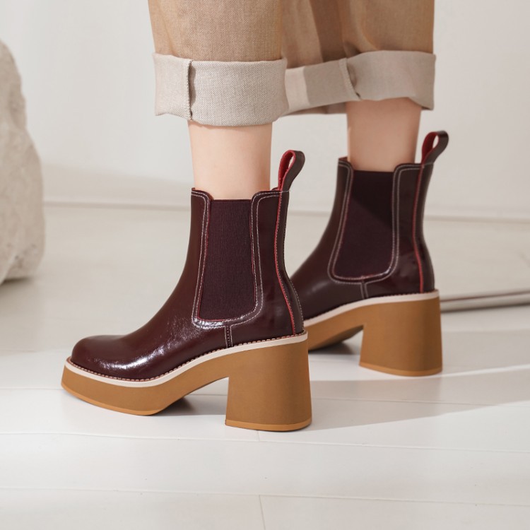 Women's High Heel Size Sleeve Short Boots