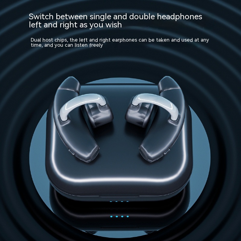 Bone Conduction Bluetooth Headset Single And Double Ear Hanging - Image 6