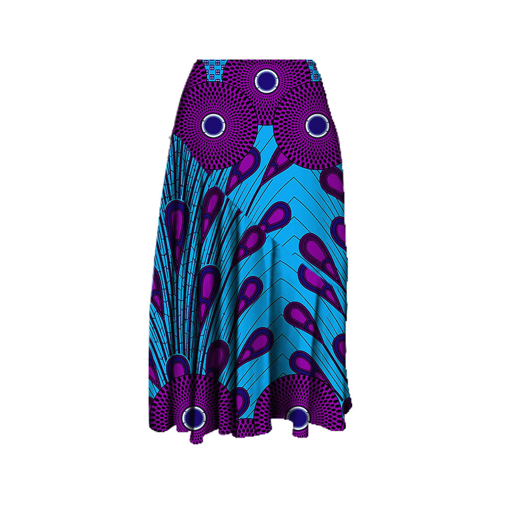 Title 2, Womens Batik Print Skirt, flowing and elegant....