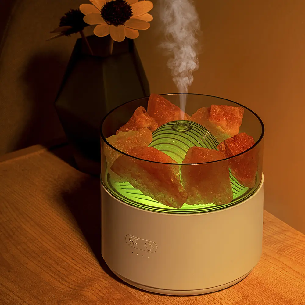 Cool-Mist Impeller Air Humidifier Crystal Salt Aroma