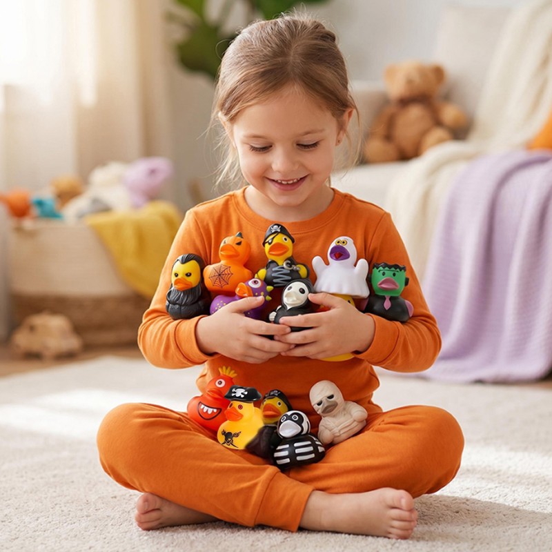 12x Halloween Vampire Ghost Mummy Rubber Ducks, Trick Or Treat Bath Toys Gifts — image 6