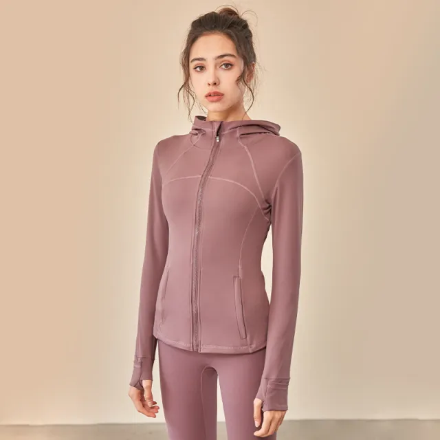 Nude Women's Hooded Sportswear Jacket Red - Shop at LoveMi