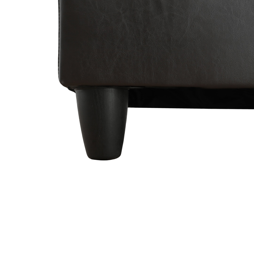 Pickup Only--Taupe Flannel And PVC 3-Piece Couch Living Room Sofa Set