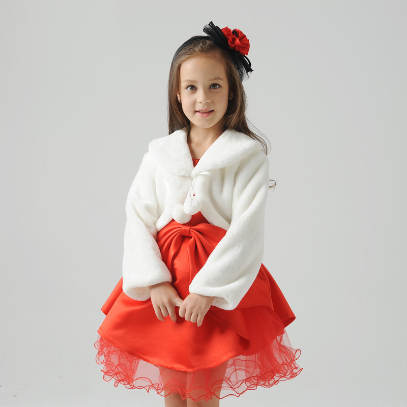 Children's Cape Fur Cape Dress