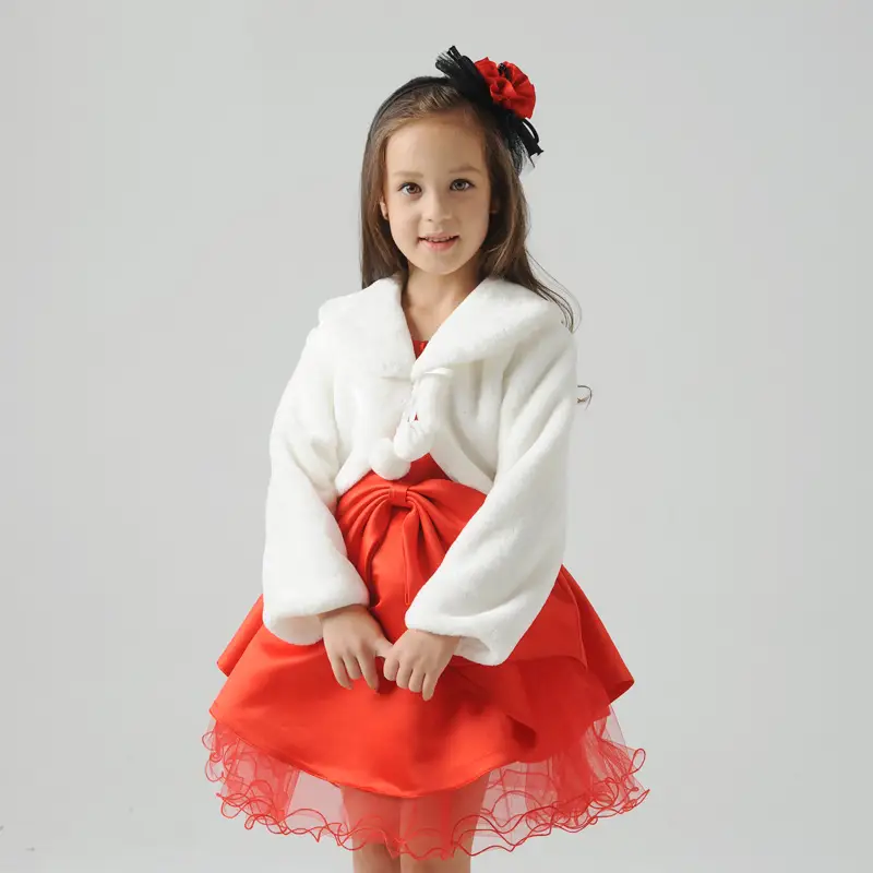 Children's Cape Fur Cape Dress