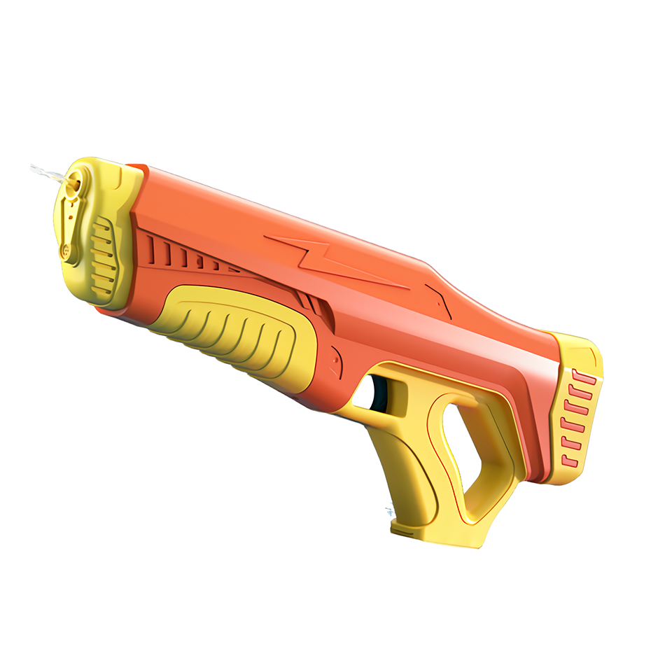 Powerful Electronic Automatic Water Blaster Water Absorption Continuous Gun Xmas Gift Orange