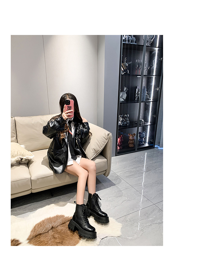 Heightened Muffin Booties British Style Super High Heels