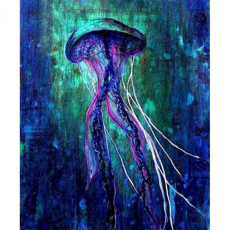 Jellyfish Paint By Numbers (40x50cm-Photo Color)