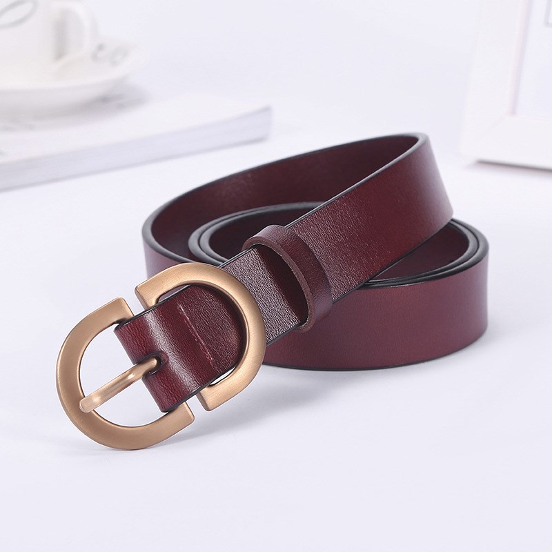 Title 2, Fashion simple decorative belt cowhide belt