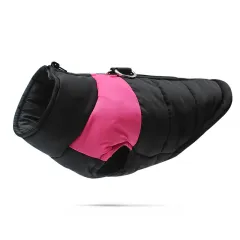 Autumn And Winter Plus Cotton Padded Big Dog Clothes - Pink - View 1
