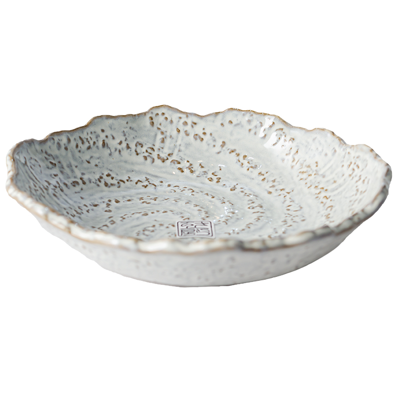 Title 3, Household Retro Stoneware Soup Bowl Noodle Plate