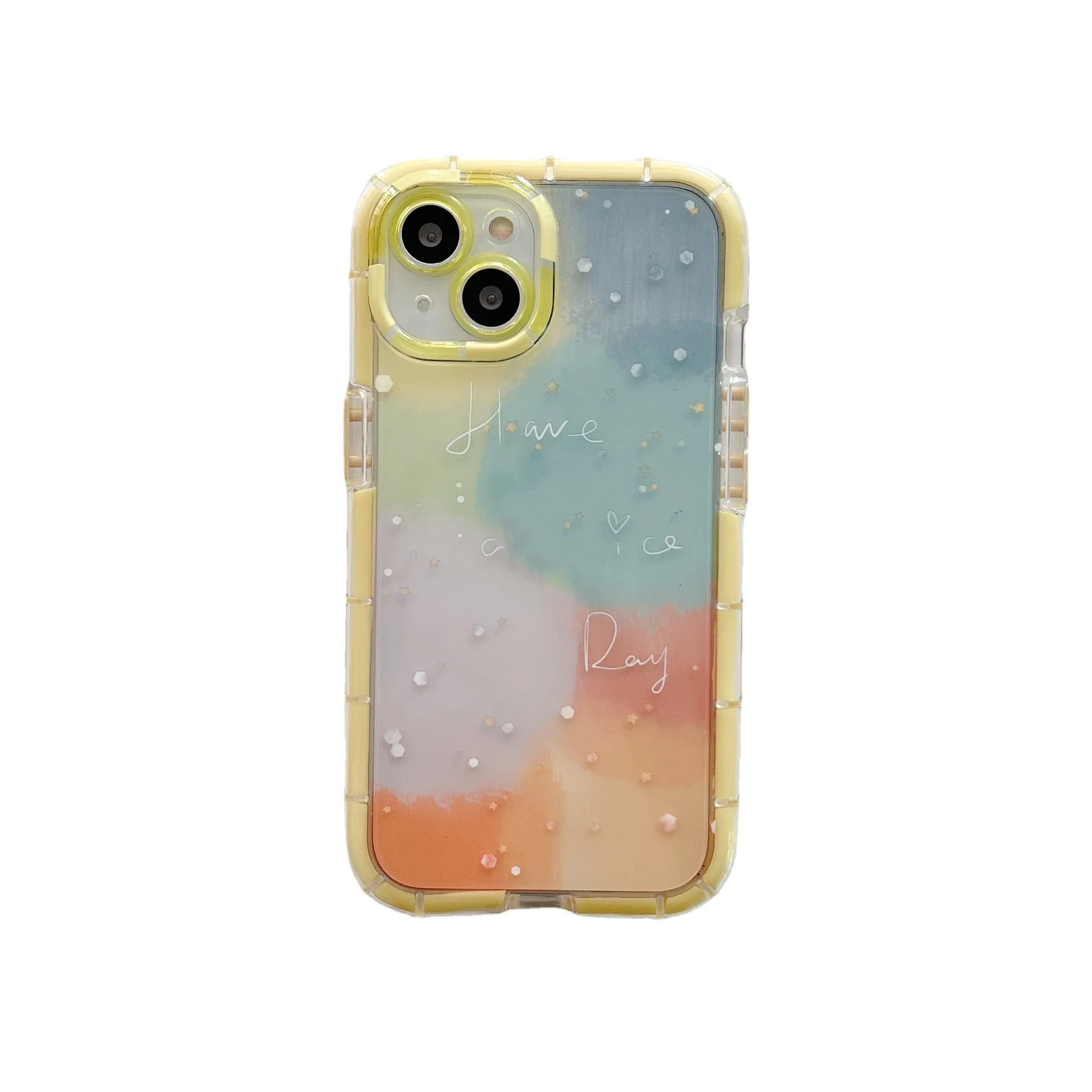 Minimalist Contrast Color Ip 14 Silicone Phone Case – image 5