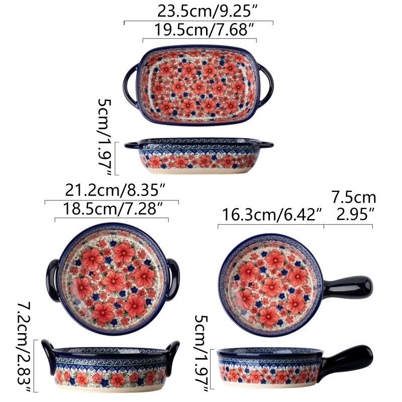 Title 11, Double Ear Plate European Style Tableware Set