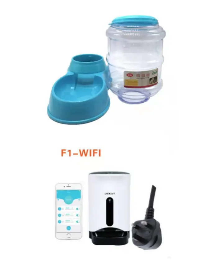 3.5L pet automatically feeding basin Blue Uk - Shop at LoveMi