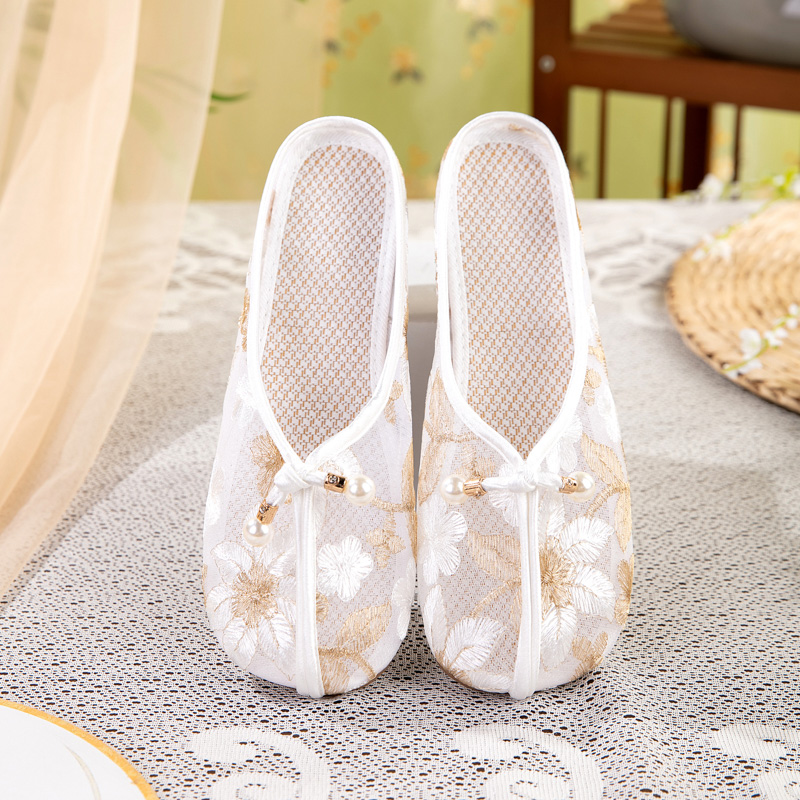 Embroidered Mesh Mules, picture 5 of 5