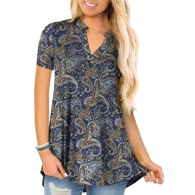 Long Sleeve Love European And American Pullover Blue Top Blue - Shop at LoveMi
