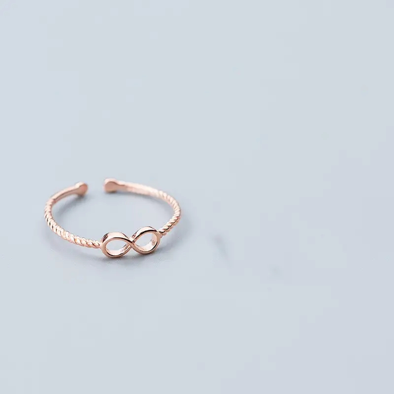 Silver Ring Women's Infinite 8 Character Temperament