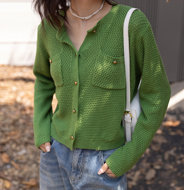 Women's Small Fragrance Style Knitted Cardigan