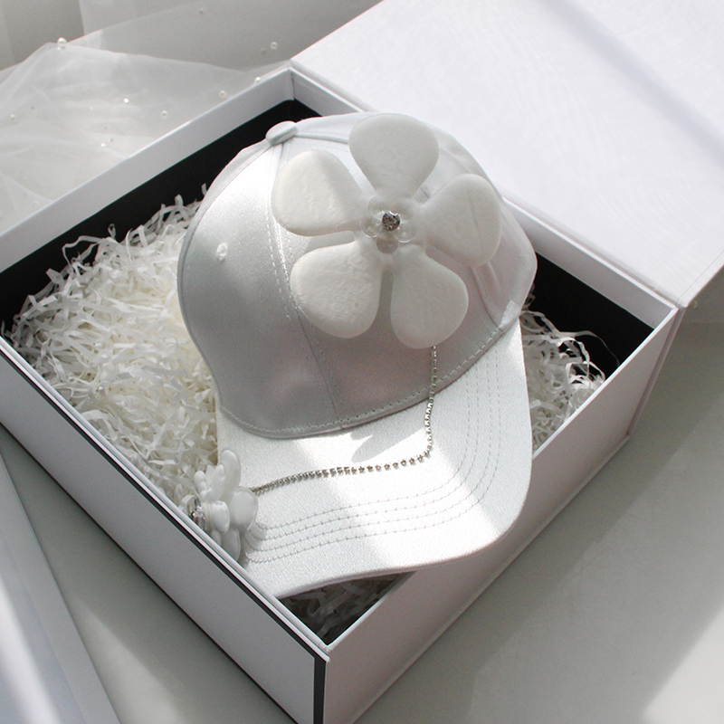 Fashion Thin Flower Duck Tongue Hat