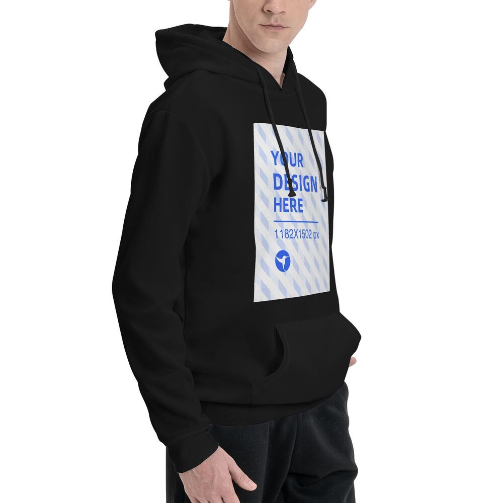 Men's Polyester Fleece Hooded Sweatshirt