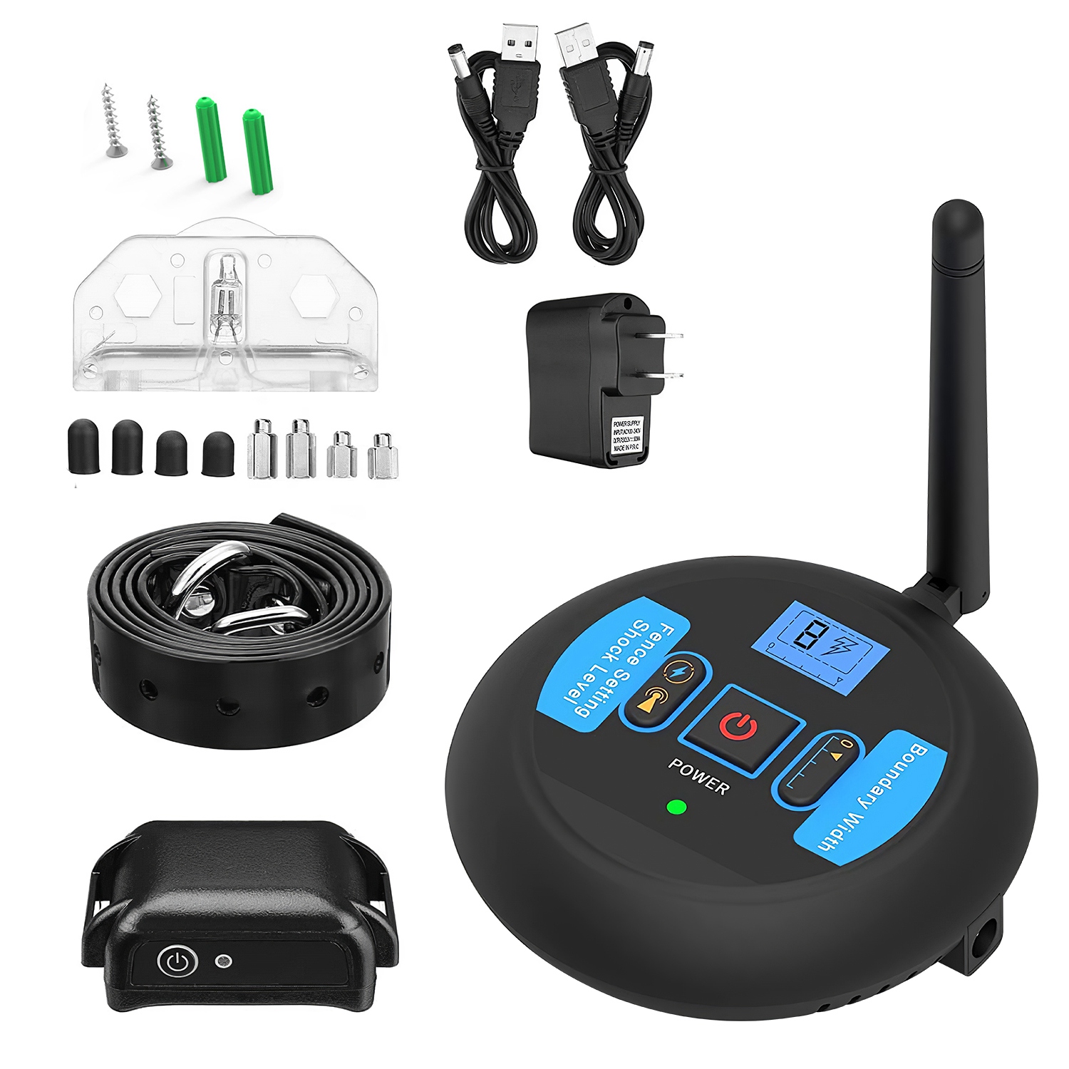 Wireless Electric Dog Fence Pet Shock Boundary Containment System Electric Training Collar For Small Medium Large Dogs System - Shop at LoveMi