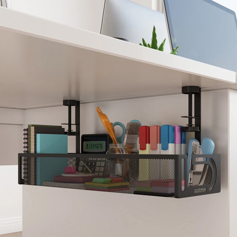 Under Desk Cable Management Tray Cord Holder Storage Office Home Table Tidy Rack 3