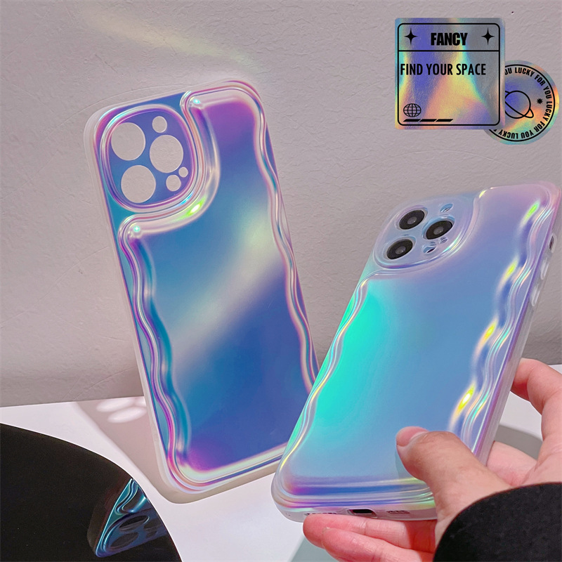 Premium Back Cover Type Aurora Laser Mobile Phone Soft Shell - Image 3