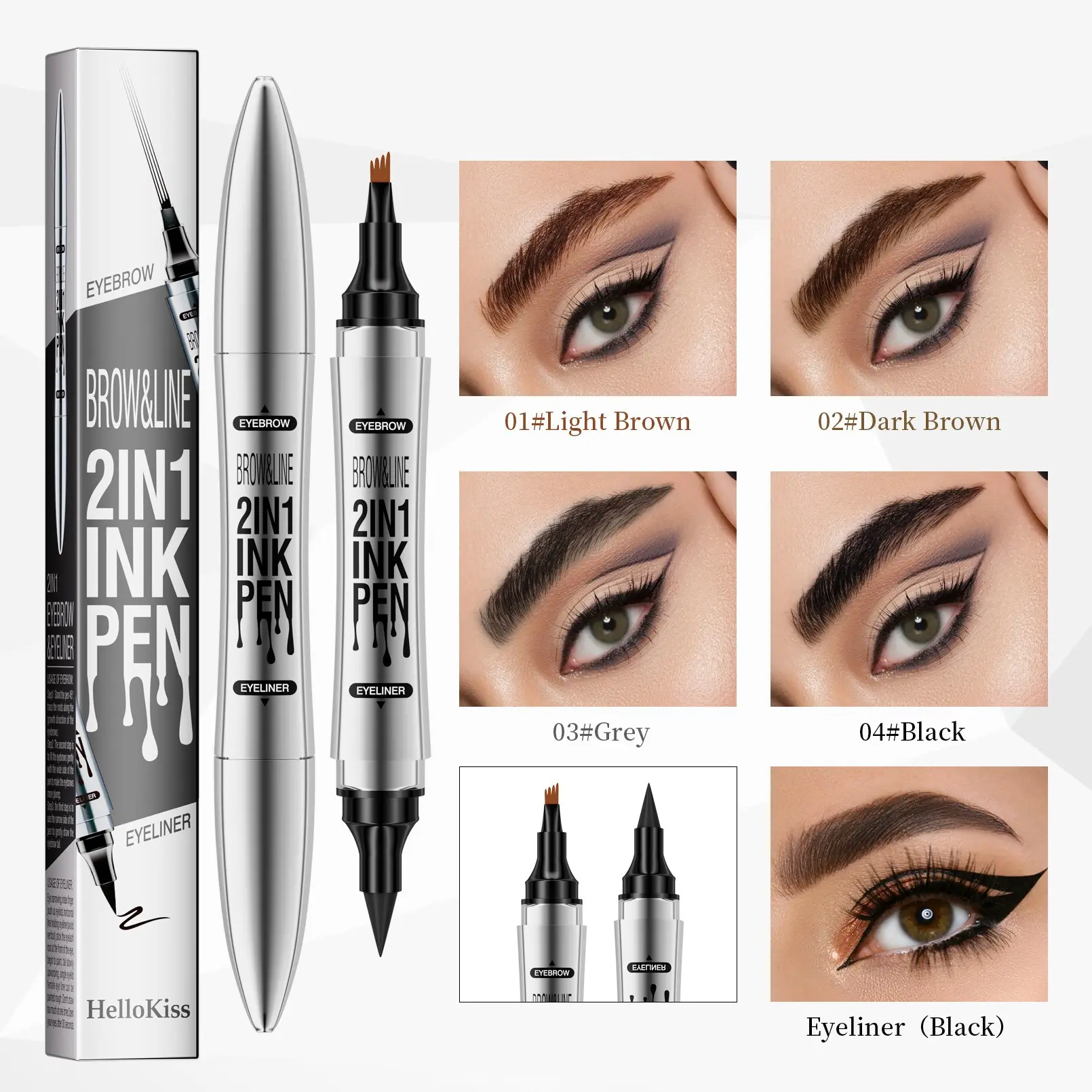 2 In 1 Microblading Eyebrow Pen, 4